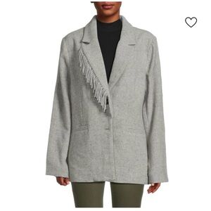 💎 NVLT Gray Women's fringed Jacket